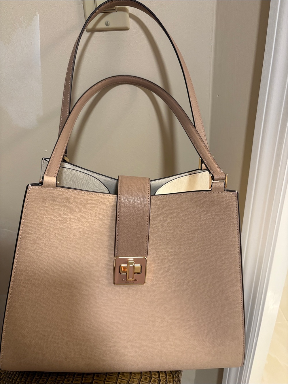 Kate Spade Tote in Blush and Cream